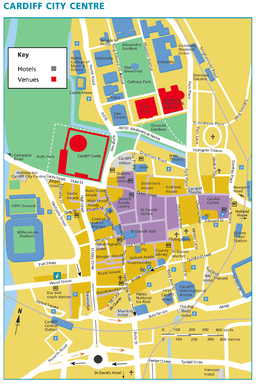 Cardiff mapa