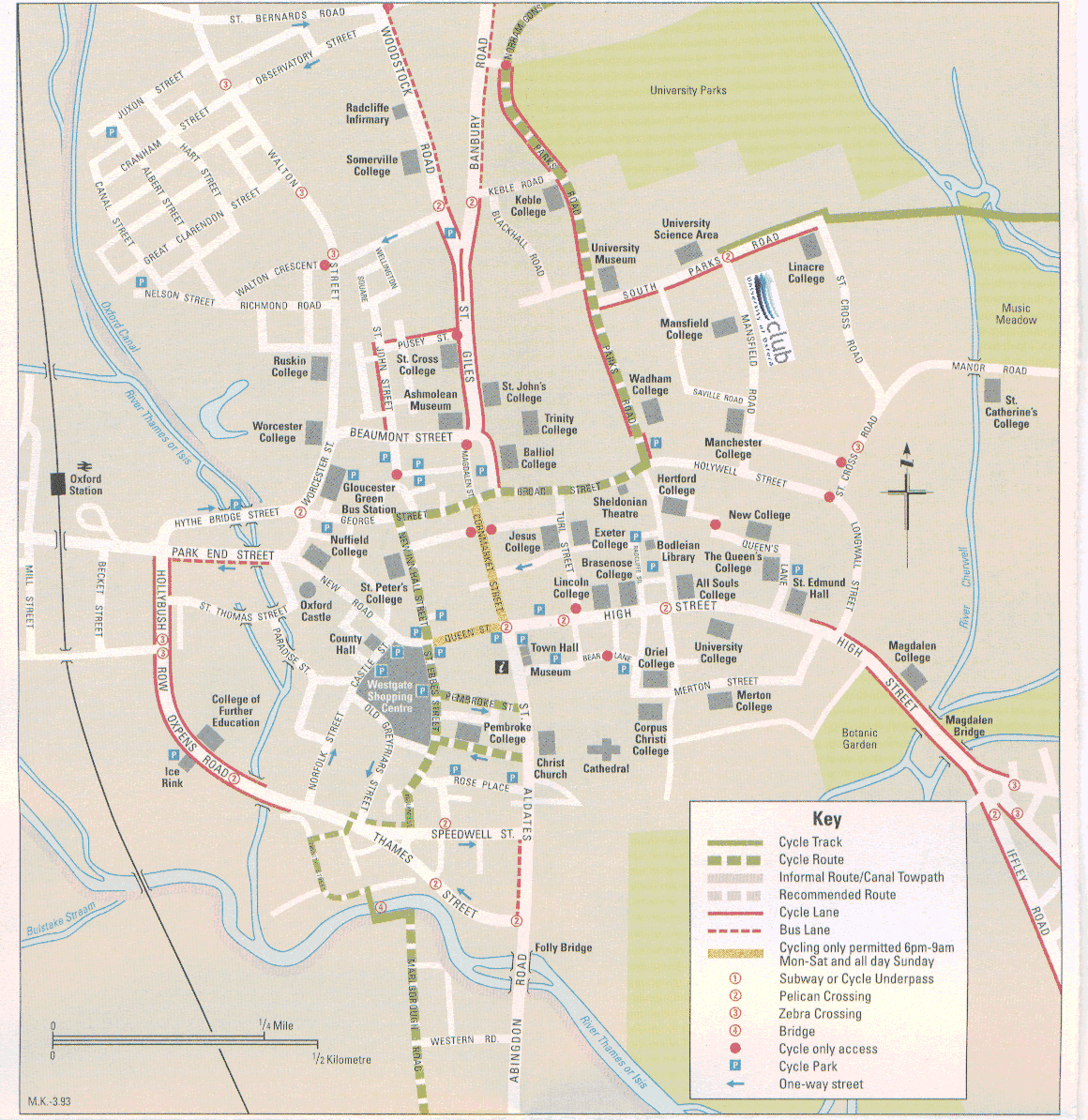Oxford mapa