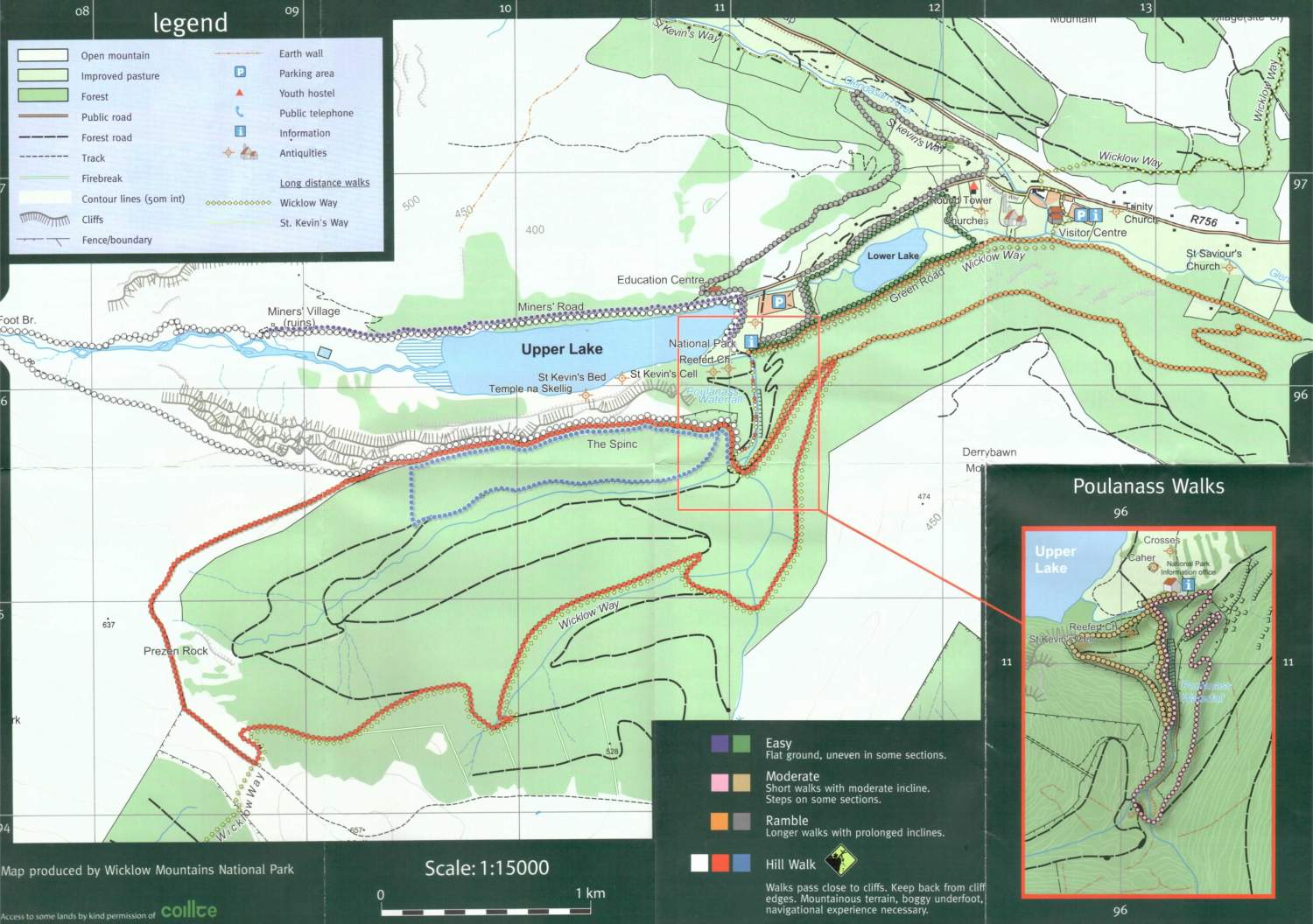 Glendalough map